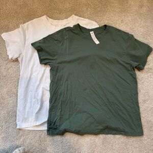 Lululemon all yours cotton tee lot of 2 tops